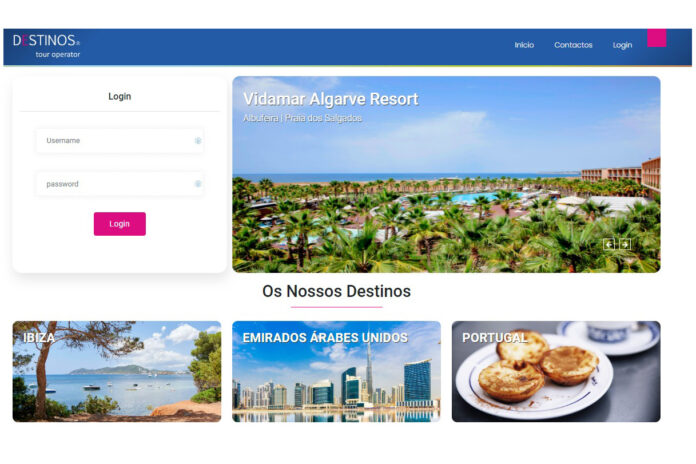 Operador Destinos lança novo website
