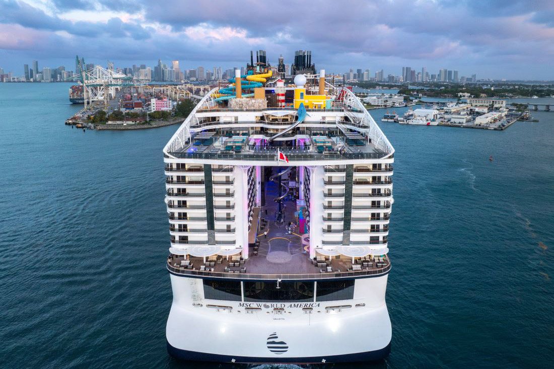 Chegada do MSC World America a Miami