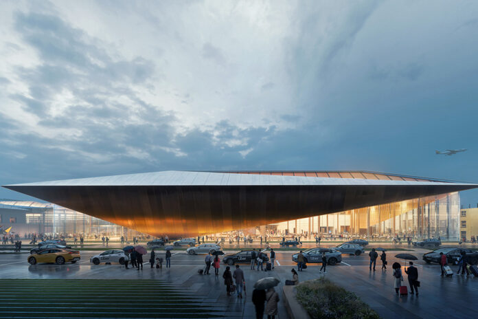 Novo terminal do Aeroporto de Vilnius (Imagem: Zaha Hadid Architects)